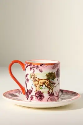 Portobello Stoneware Espresso Cup & Saucer