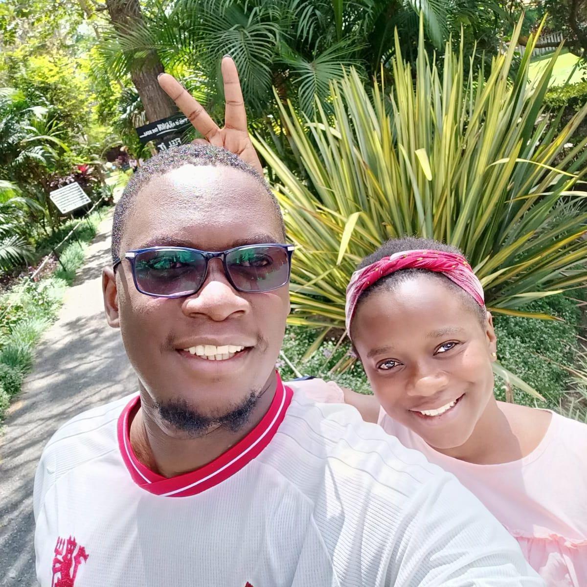 I had come to Nairobi to visit him and we went for a drive to Kitengela glass but it was closed because we reached there late but being us we still had fun outside! Before proceeding to Fred's Ranch.