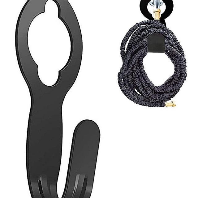 Garden Hose Hanger Heavy Duty Metal Hose Holder for 50ft 25ft Expandable Watering Hose, Sturdy to Support Over 110lbs Weight Portable Garage Storage