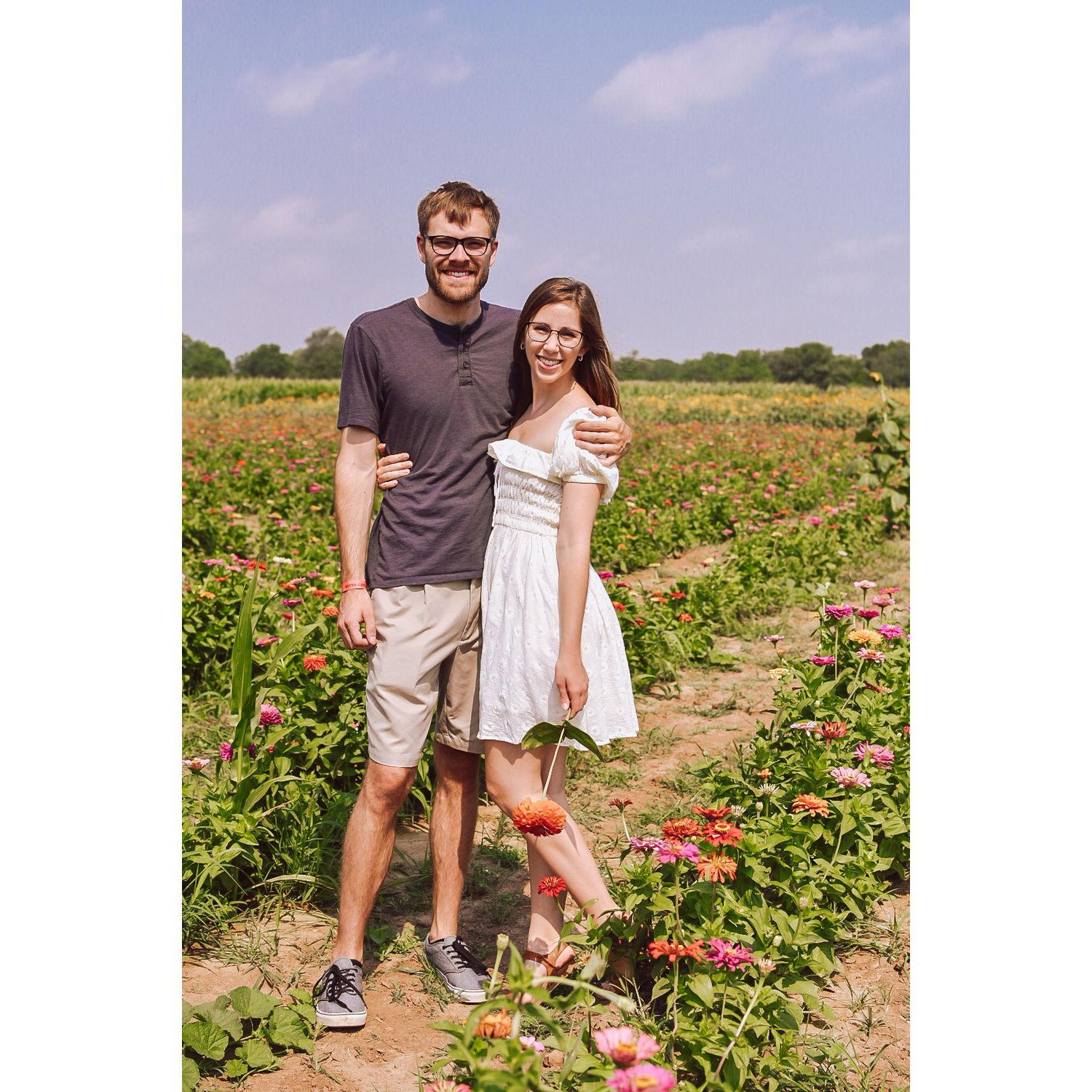 Visiting a wildflower field in May 2022