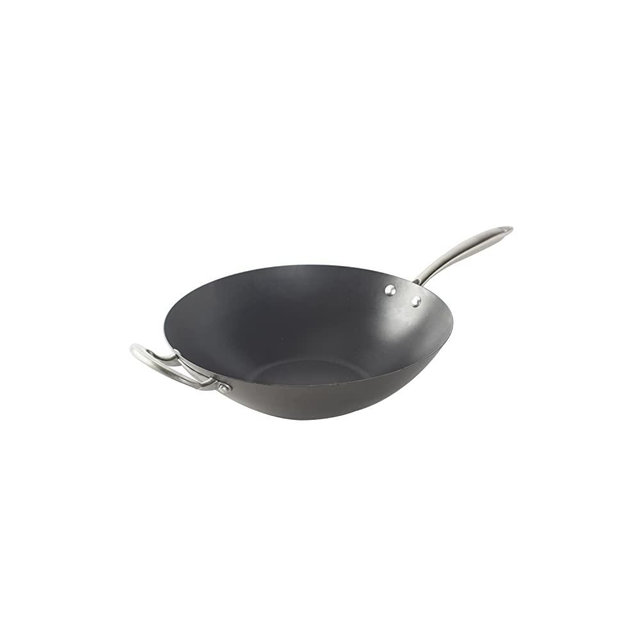 Nordic Ware Asian Spun Wok, 14", Metallic