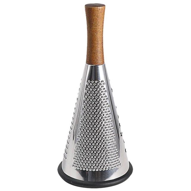 OFFSCH Kitchen Grater Potato Grater Fruit Chopper Home Tools Cheese Grater Vegetable Stripper Handle Cheese Graters Cone-Shaped Cheese Grater Vertical Cheese Grater Kitchen Accessory Wood