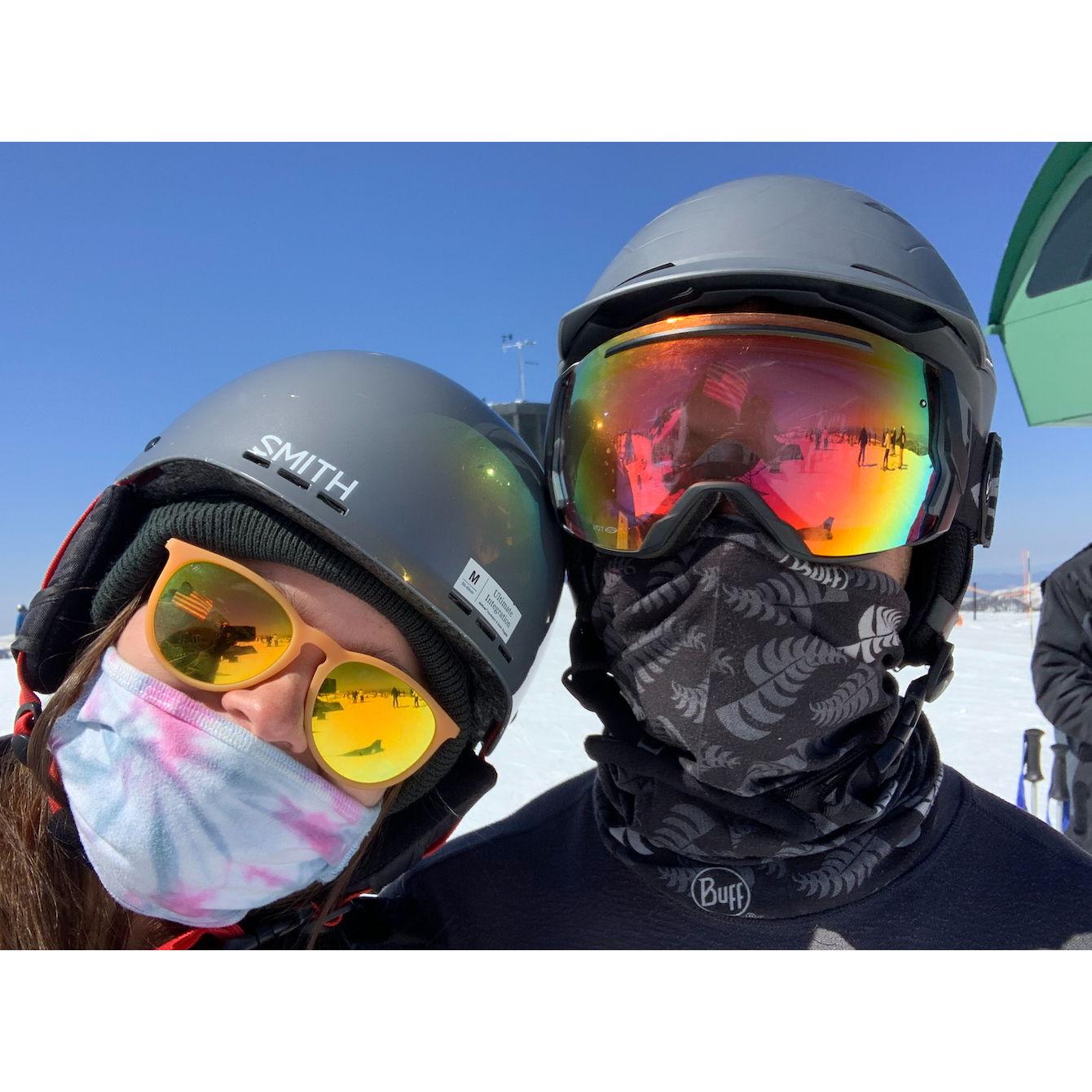 Taken right before Luke had to coax Katie down the mountain from a state of panic