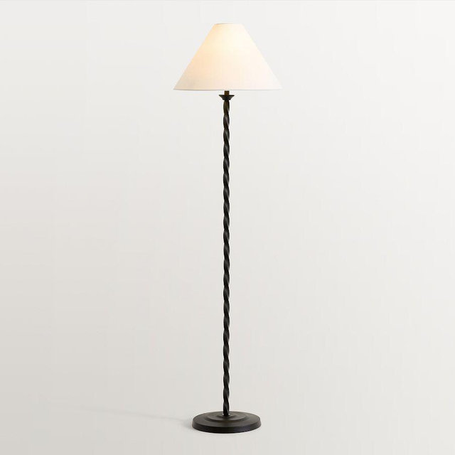 Harper Twisted Metal 59" Floor Lamp, Oiled Bronze