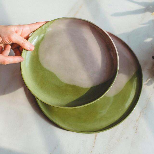 Stoneware Dinnerware Set Wedding Gift Couple, Handmade Pottery Dinner Plates, Modern Ceramic Plates, Unique New Home Decor, Holiday Hosting