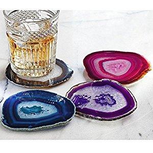 Mixed Color Agate Coasters 4 - 5"