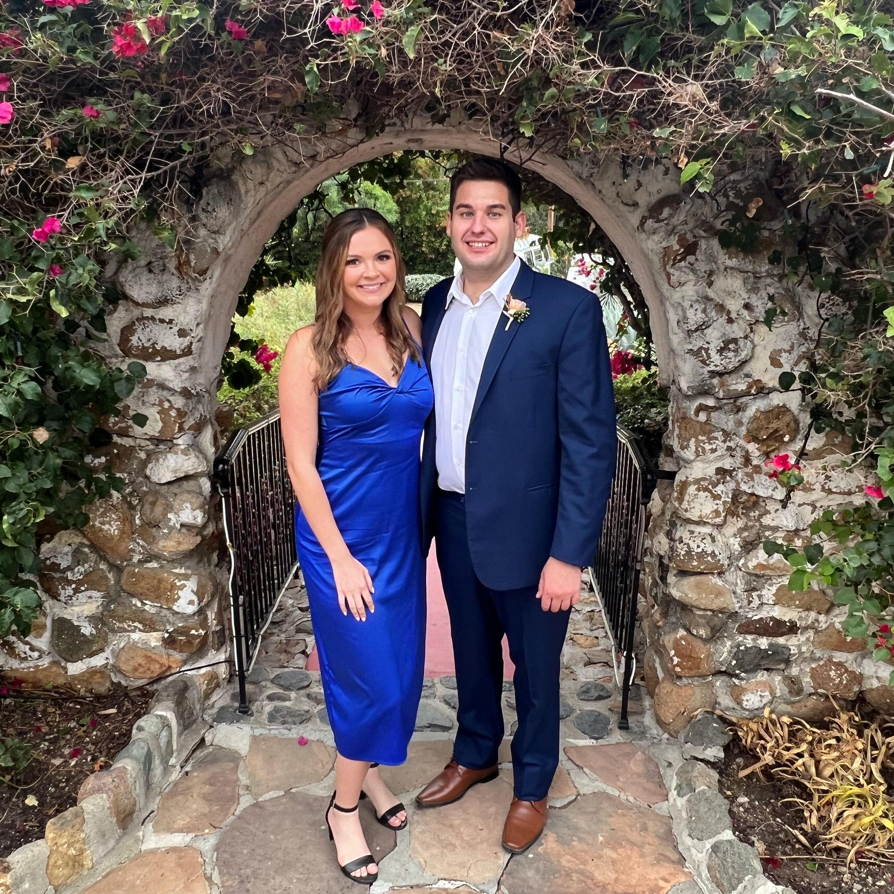 Celebrating the Bittner's (Michael's sister) wedding in Carlsbad, California in October 2022!