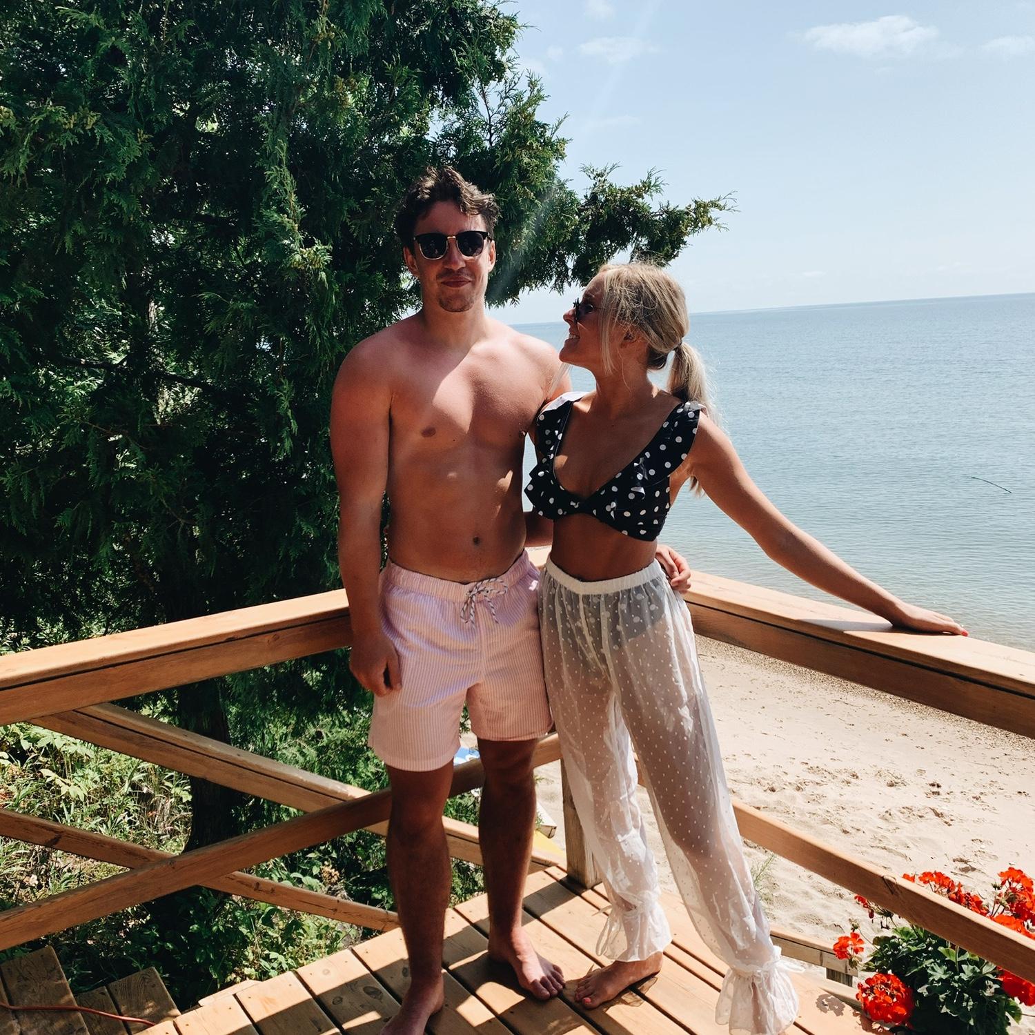 Andrew’s first time at our beloved cottage in Door County, Wisconsin!