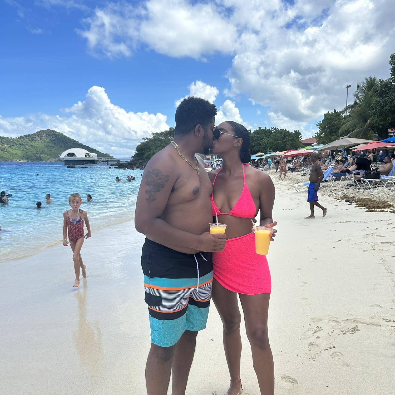 Beach day in St. Thomas.