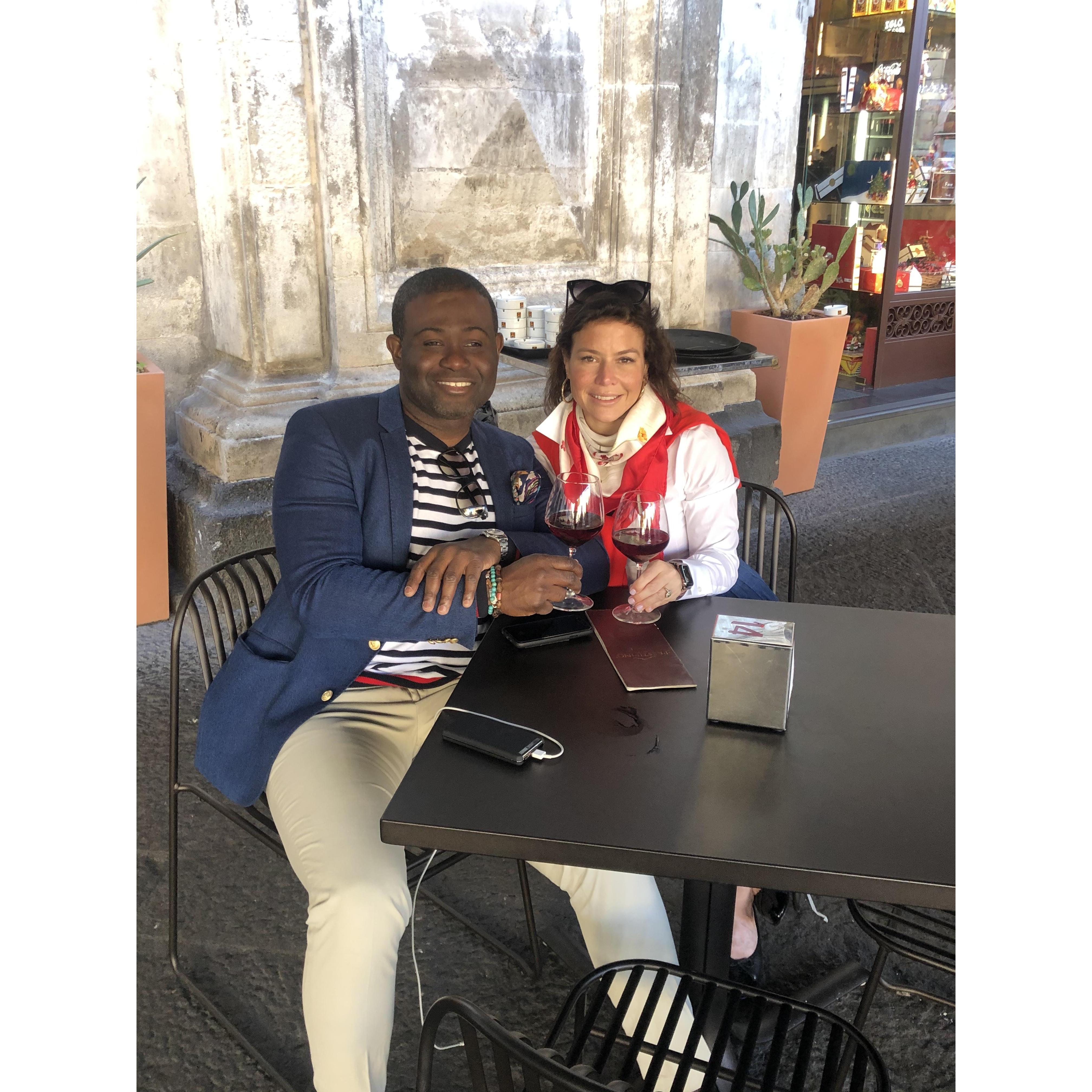 First Christmas together, Catania, Sicily