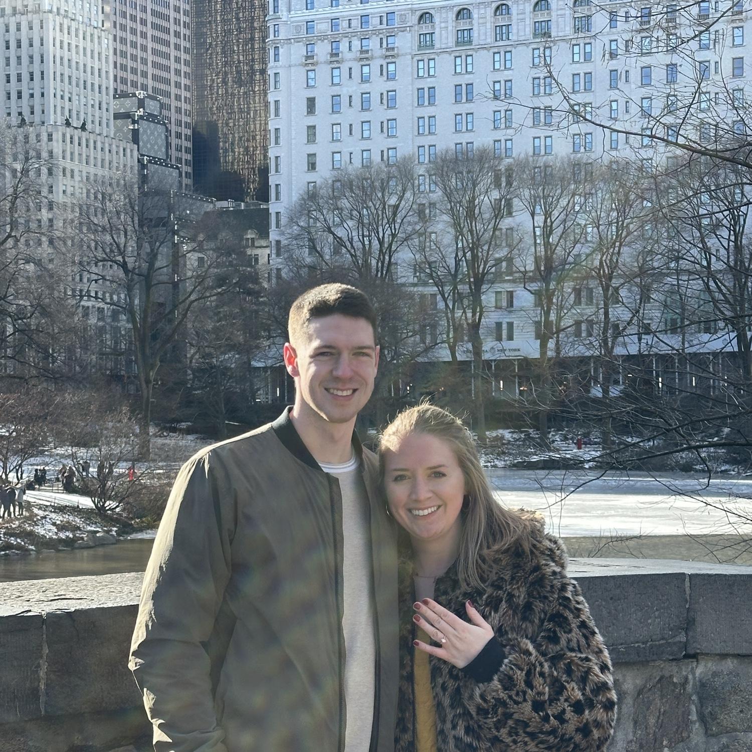 First pictures after getting engaged! Credit to Jack Thayer.