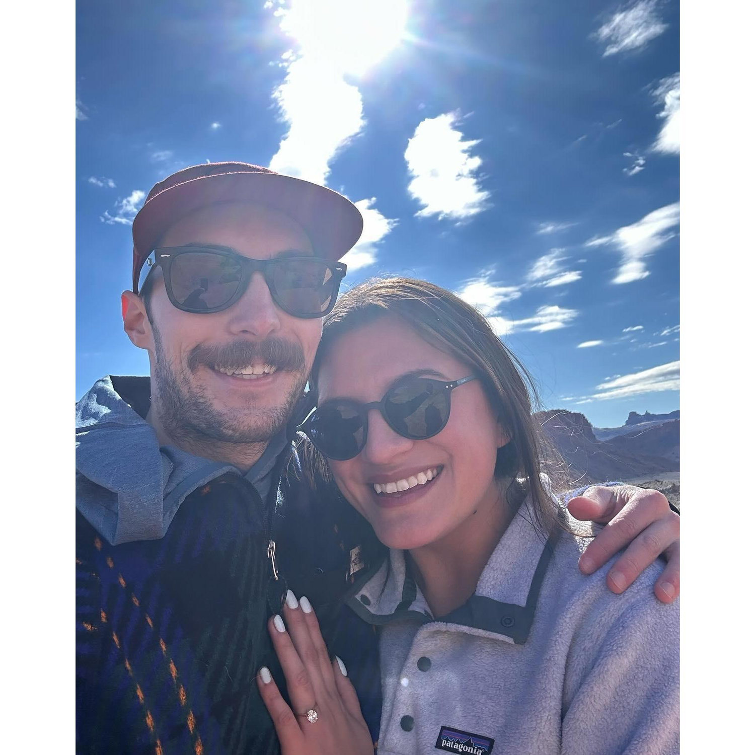 When I said "Yes!" in Arches National Park.