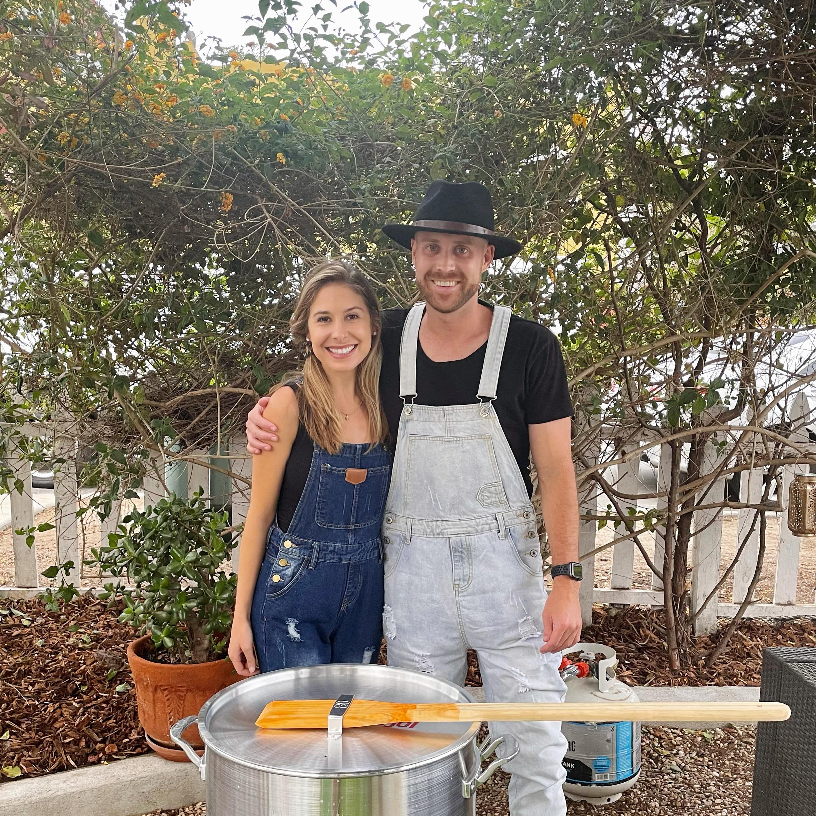 Brendan's first country boil!