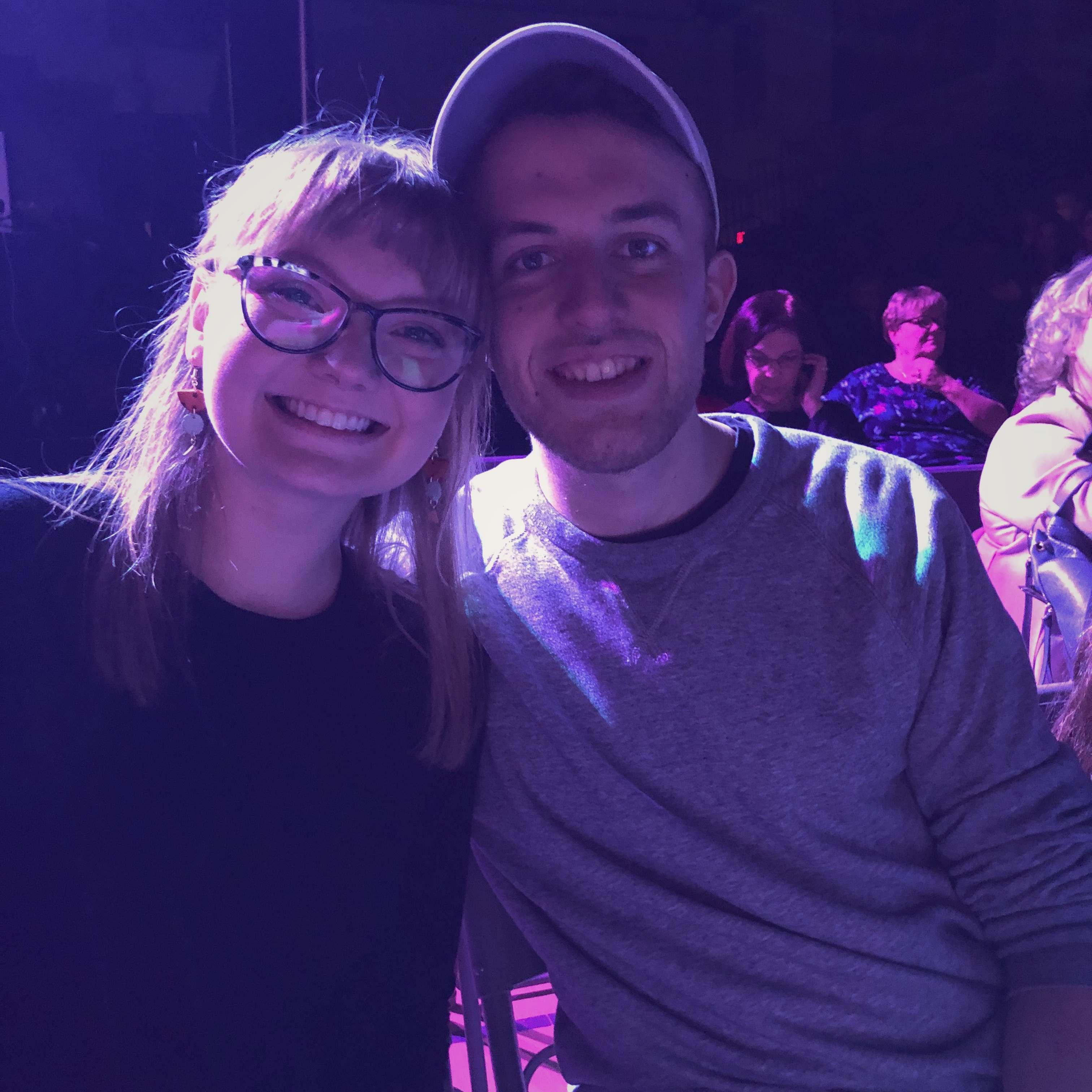 We went to cheer Cambell on at a show choir competition in February 2020