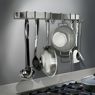 Stainless Handcrafted Easy Mount Wall Rack