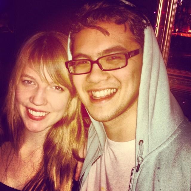 Our first photo together