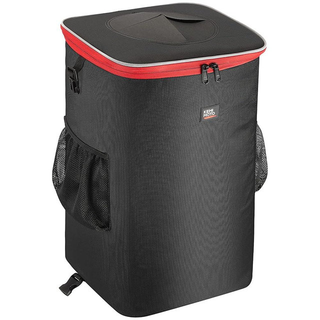 KEMIMOTO Boat Trash Can, Portable Reusable Boating Garbage Can with Lid Outdoor Collapsible Storage Bags Accessories for Boating Camping RV Pontoon Kayak