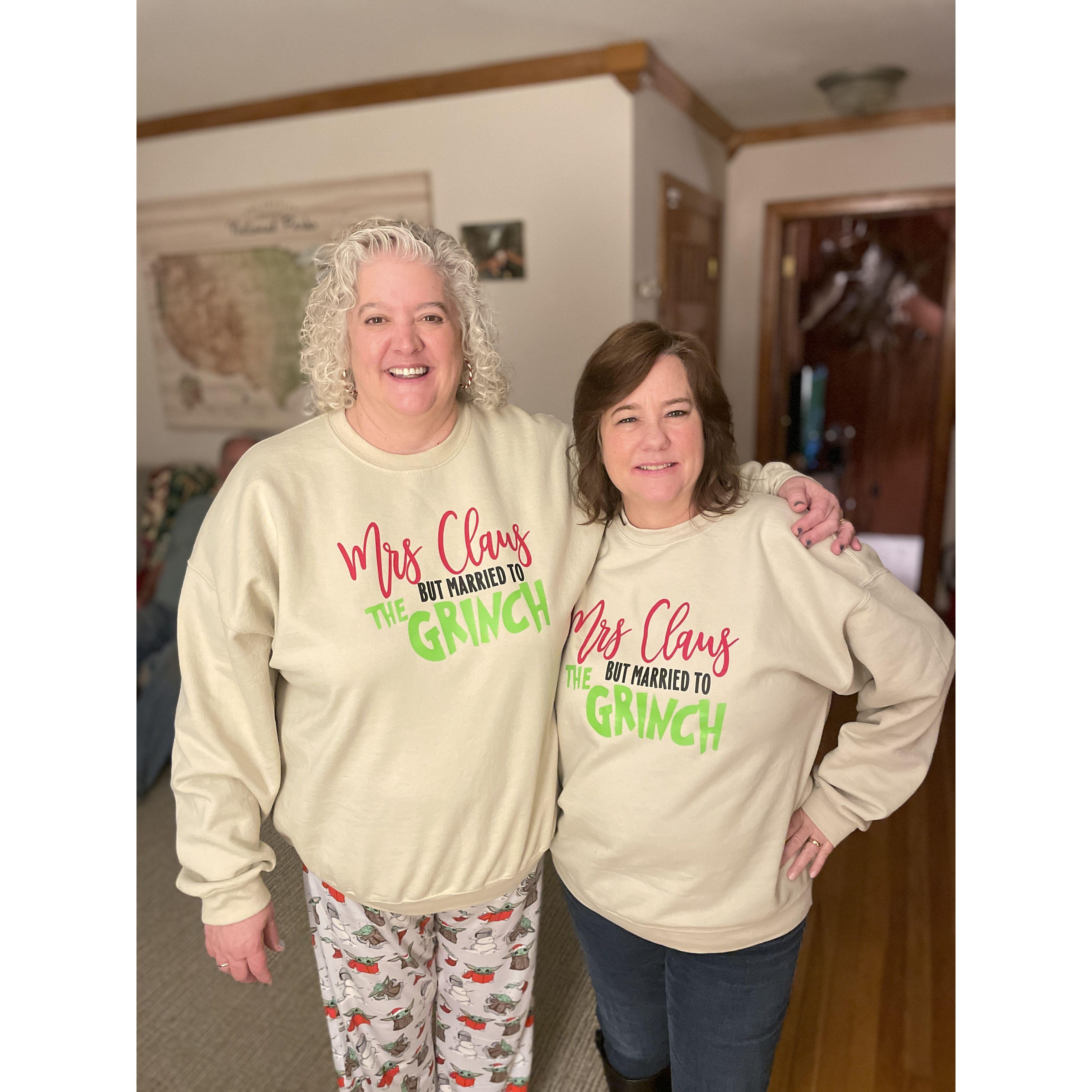 Matching sweatshirts for the mums - Christmas 2023!