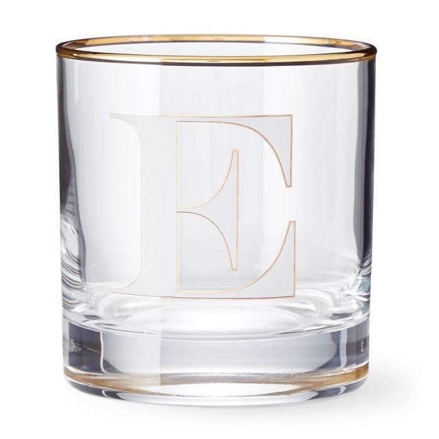 Monogram Double Old-Fashioned Glass, E