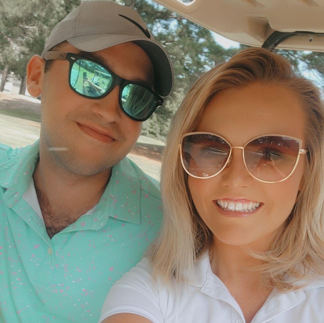 This first time Ricky took Caity golfing!