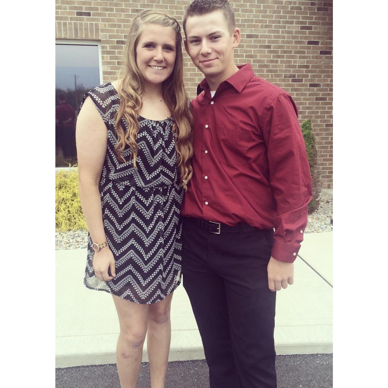 Our 1st wedding together