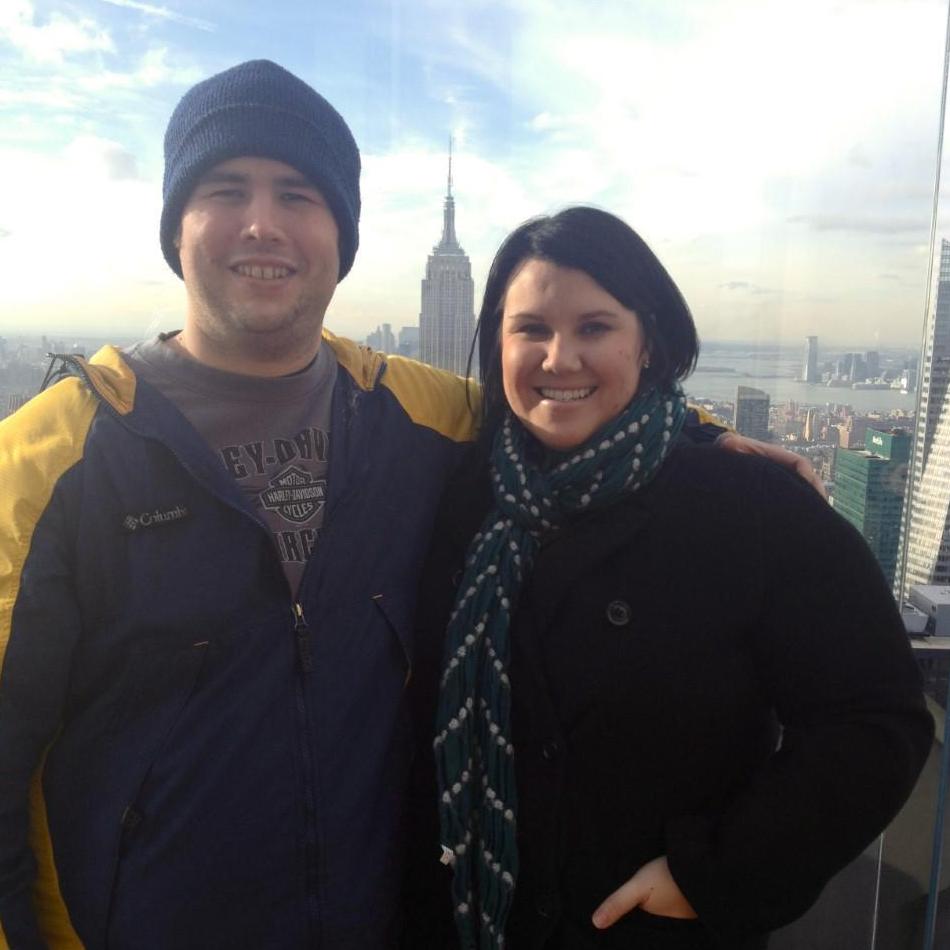 We made it to the top of the rock in New York.
