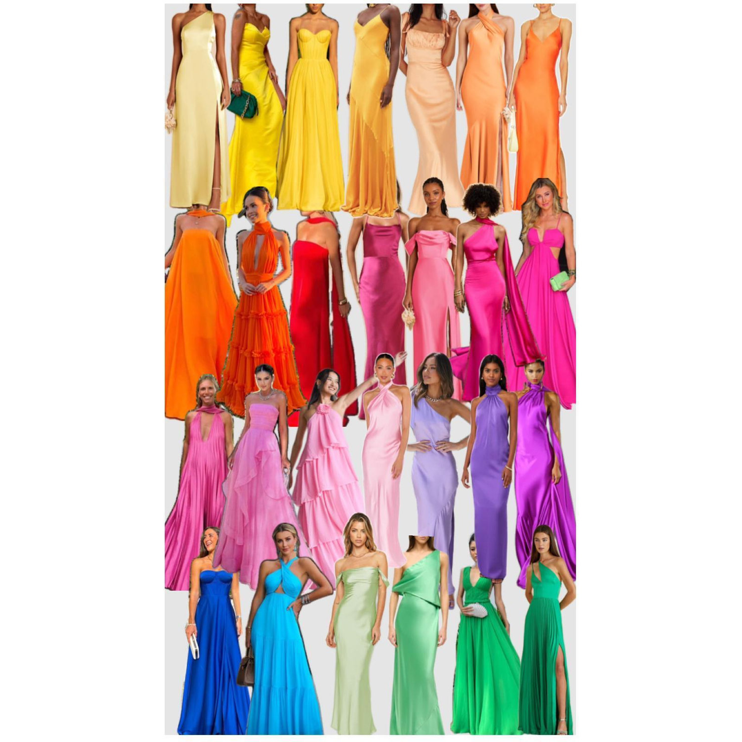 Girls, we'd love to see you shine in a gorgeous color on our big Boda day! Please choose a one-color dress without patterns - let the color speak for itself ✨ The Suite will dress in light blue.