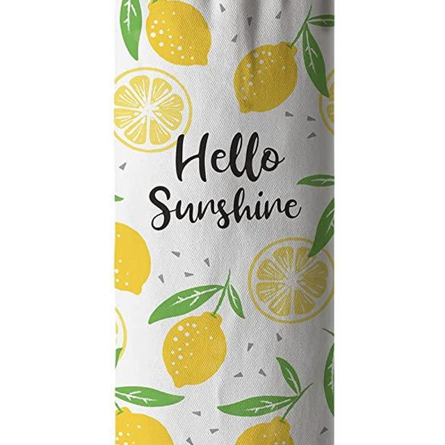 Hglian Lemon Grocery Bags Holder Dispenser Wall Mount Plastic Bag Holder Garbage Shopping Trash bags Storage Carrier Organizer,Cute Lemon Home Kitchen Décor, Gifts for Women Mom Wife