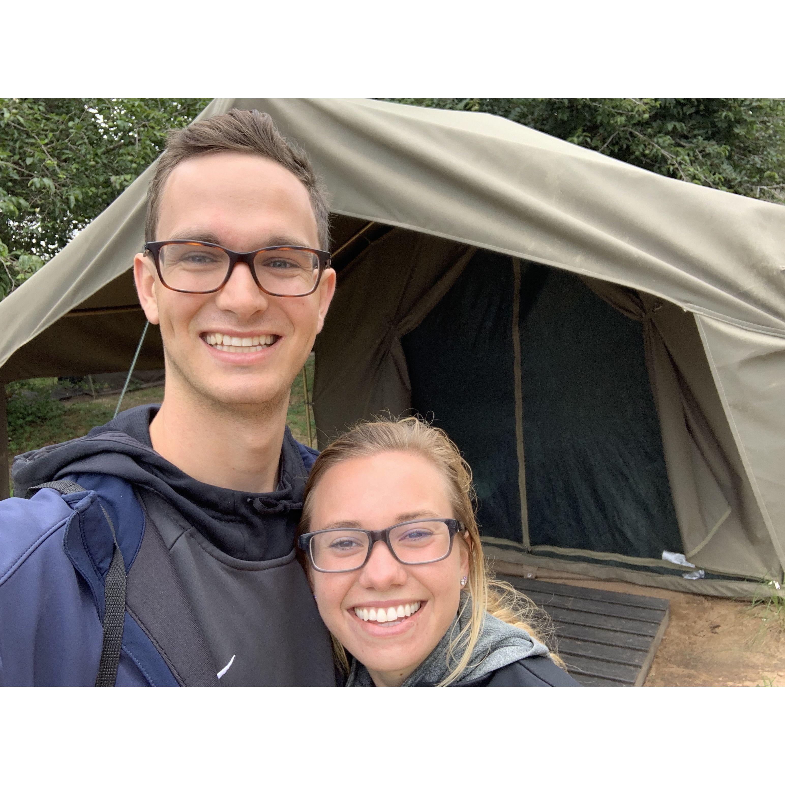 We also went on a not-so-luxury safari in Kurger National Park.
The Dahl family was crazy enough to join us and this was the highlight of the trip.