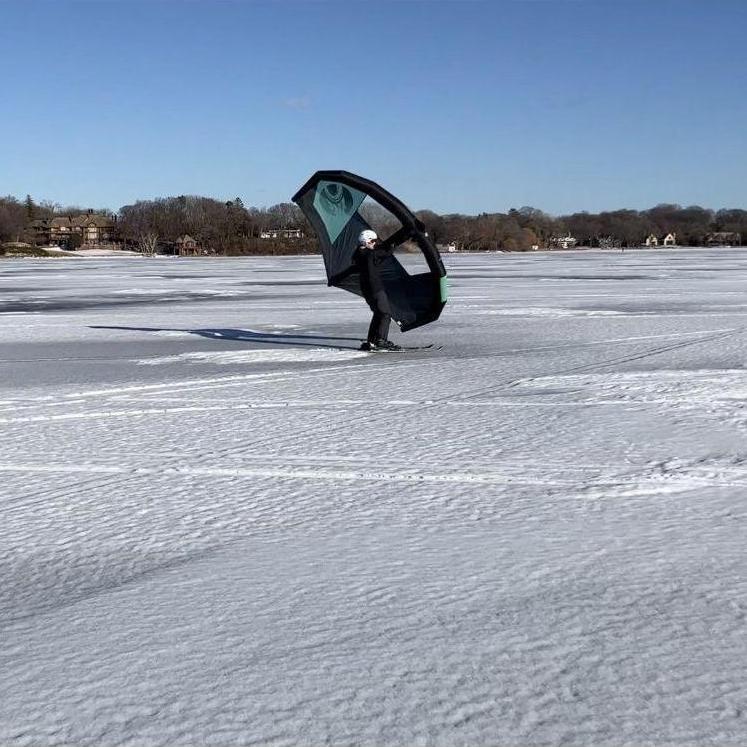 Mary Winging on Skis!