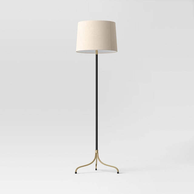 Traditional Three Leg Floor Lamp Black - Threshold™
