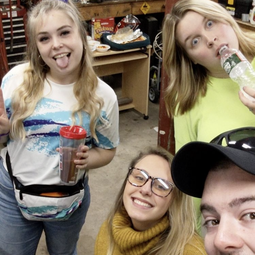 Steph, Carol, Cassie, & Josh at a Halloween party