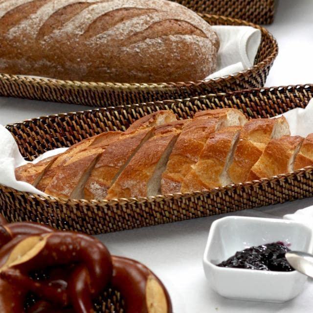 Calaisio, Oval Woven Large Baguette Basket, 12.5 Inches x 4 Inches, #BB4M