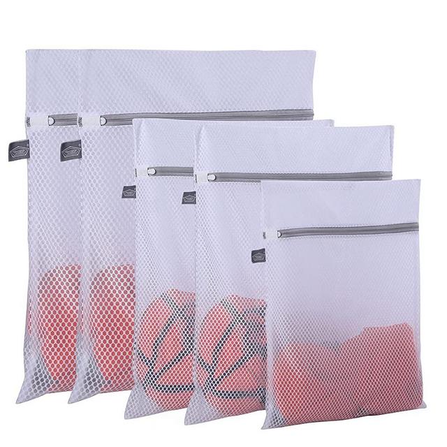 Kimmama 5 Pack Large Laundry Bags Mesh Wash Bags | Honeycomb Mesh Laundry Washing Bags | Washing Machine Lingerie Bags Mesh Laundry Bags for Delicates,Sweater,Socks,Baby Clothes,Gloves,Scarves,Shawl,Dust Coat,Stuffed Animal