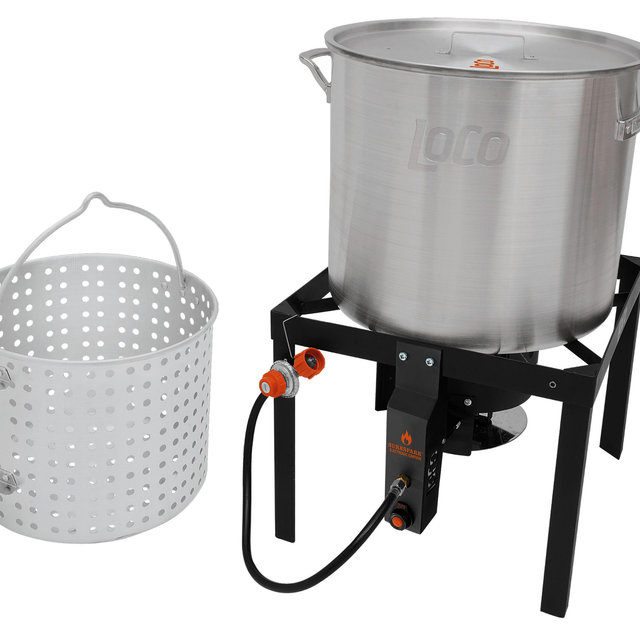 LoCo COOKERS Loco 80qt Boiling Kit with Twist and Steam/Sure Spark