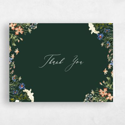 Dark Forest, Green Wedding Thank You - Bellfort Landscape
