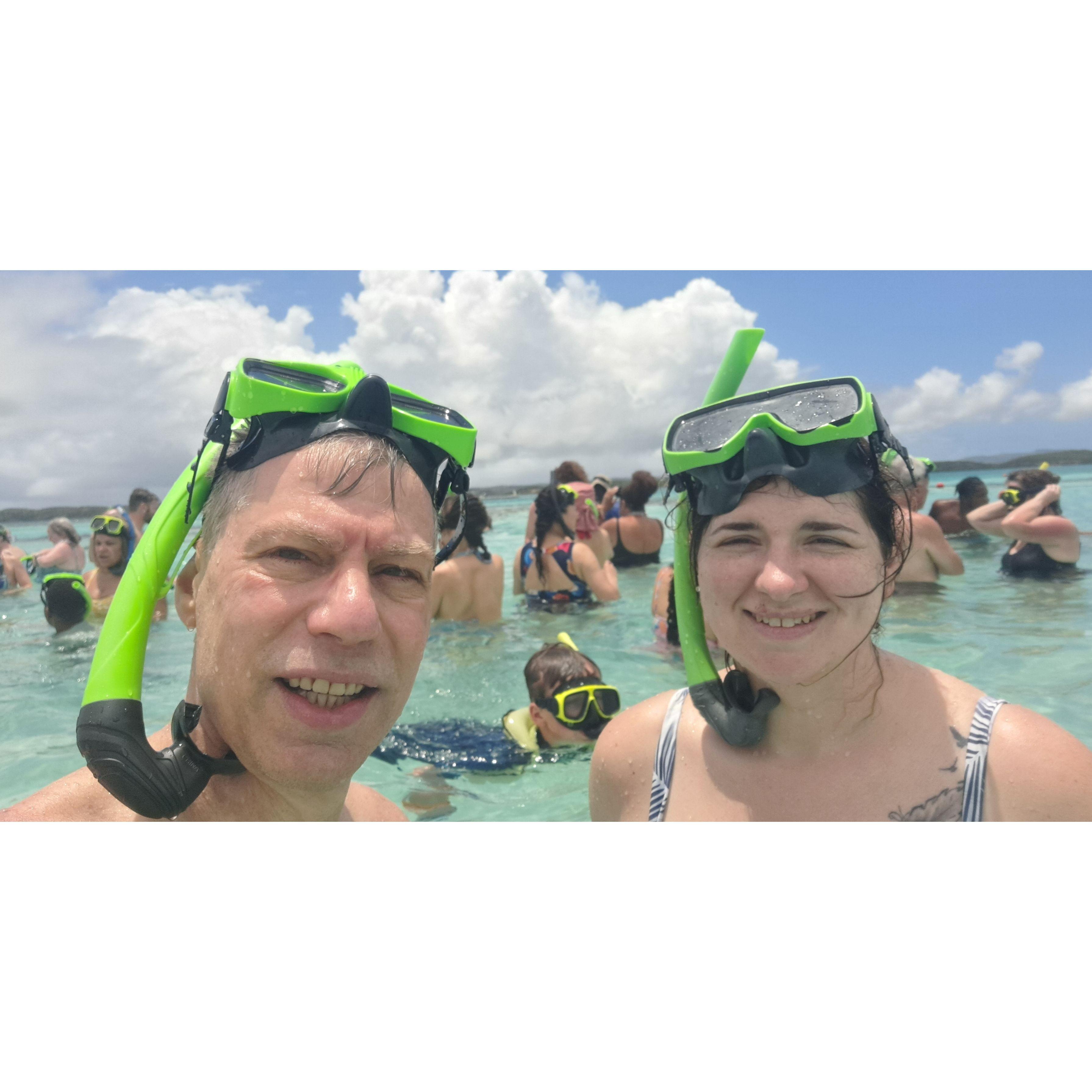 Take us down to Stingray City where the water's clear and the Rays are pretty!
