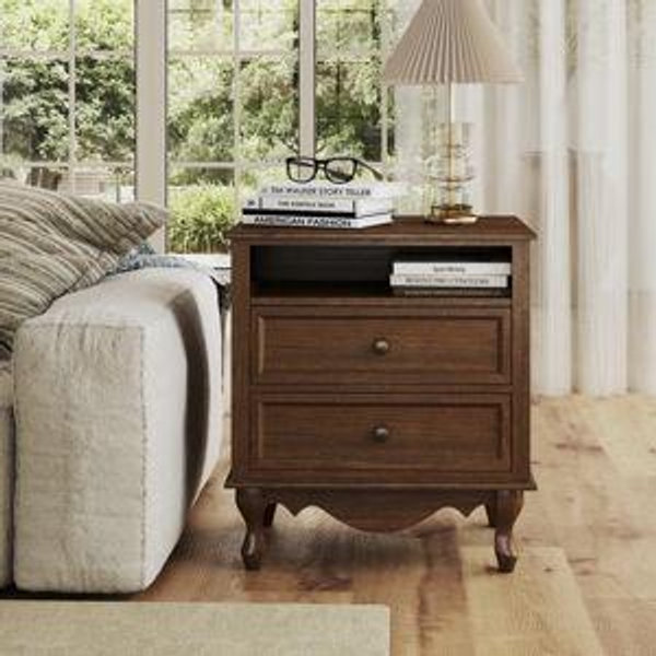 Classic Vintage 2 Drawer Nightstand (Set of 2) | Wayfair