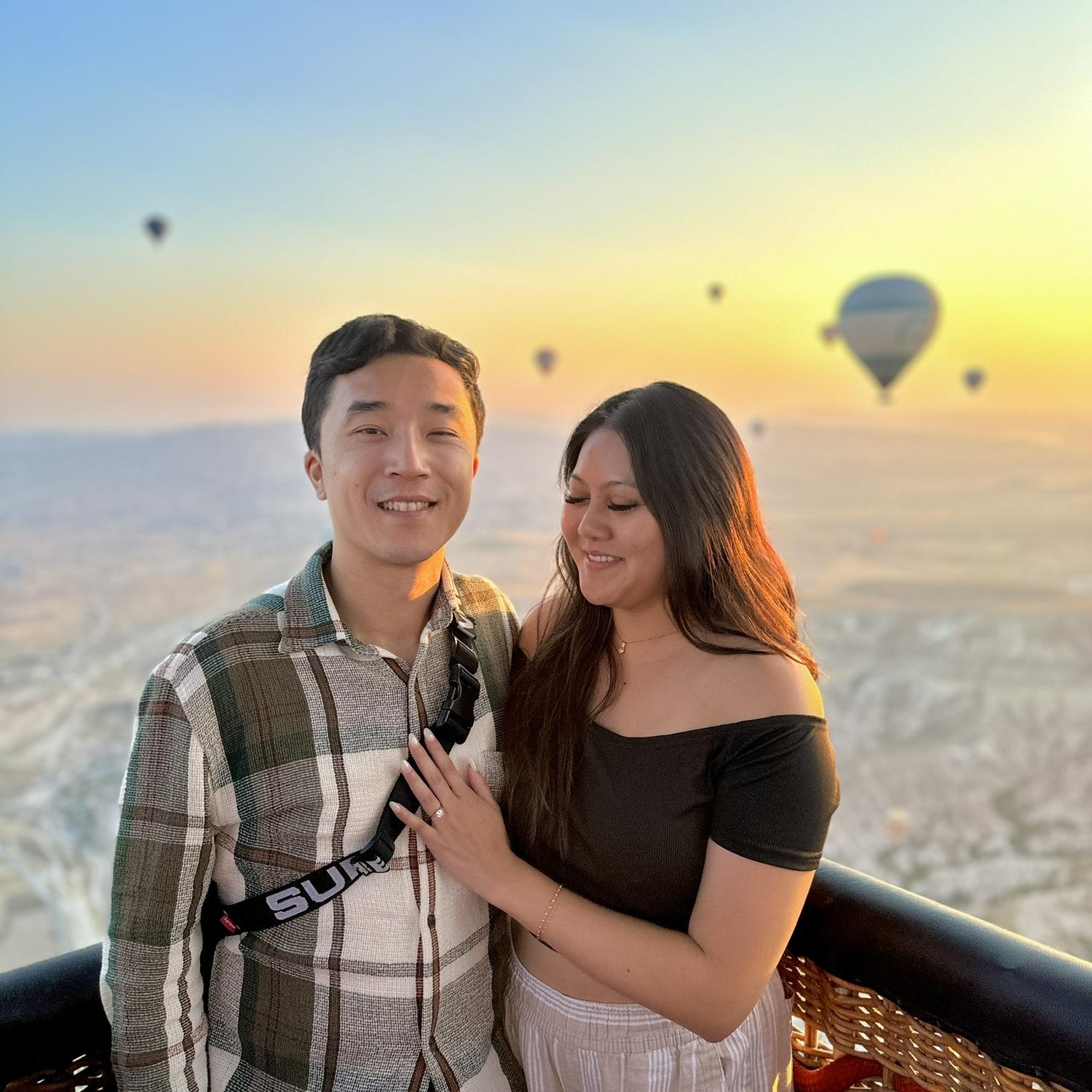 Riding the hot air balloons in Cappadocia!!