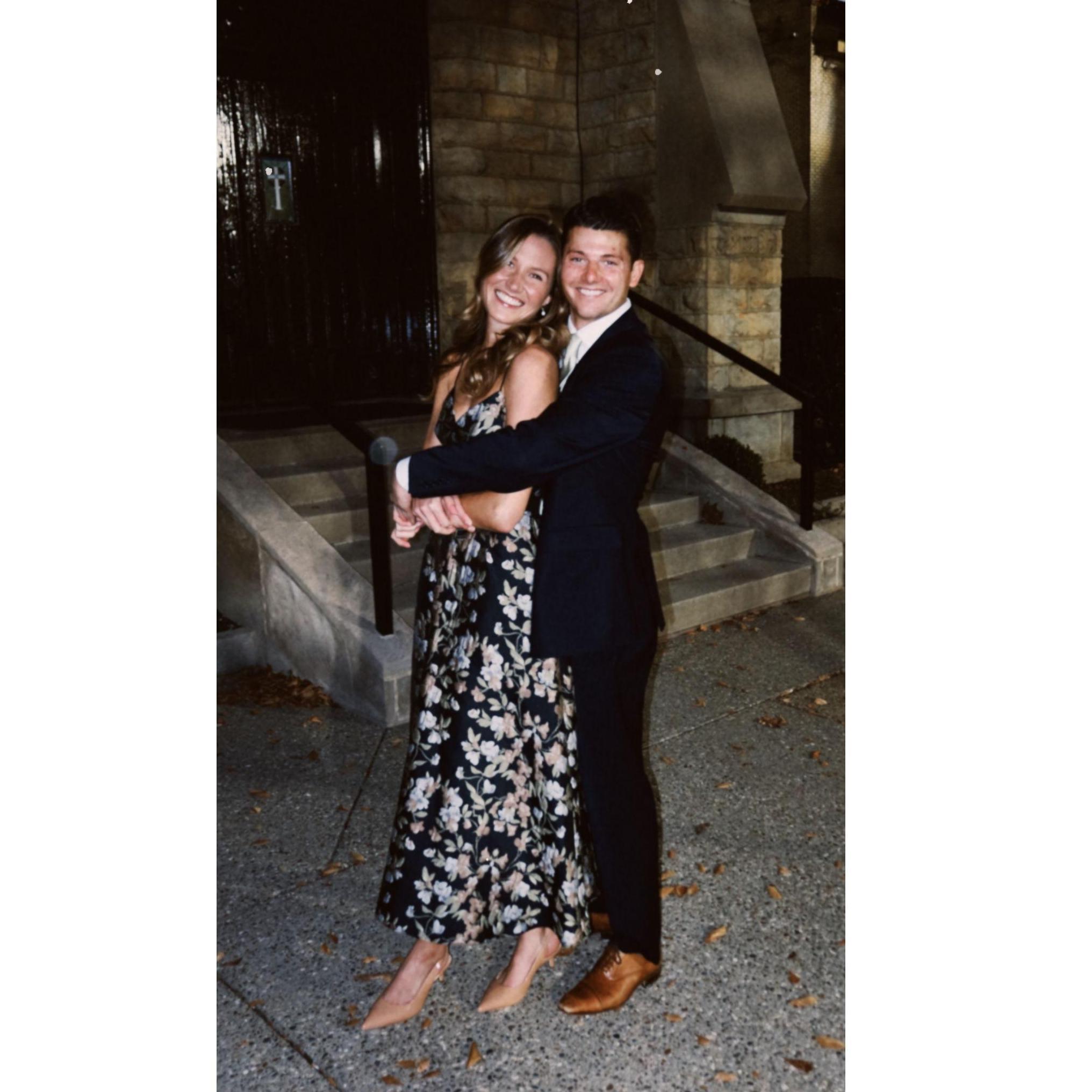 At Chris and Anna Roberts' Wedding in November 2023