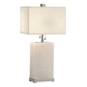 Alabaster Block Lamp, Tall