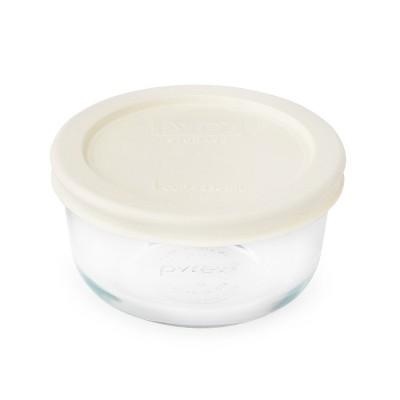Pyrex 1 Cup Round Food Storage Container Ivory