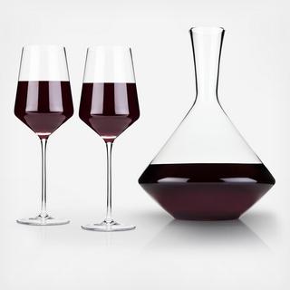 Raye 3-Piece Bordeaux Wine Glass Gift Set