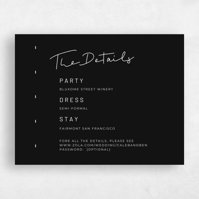 Black Wedding Enclosure - Garret