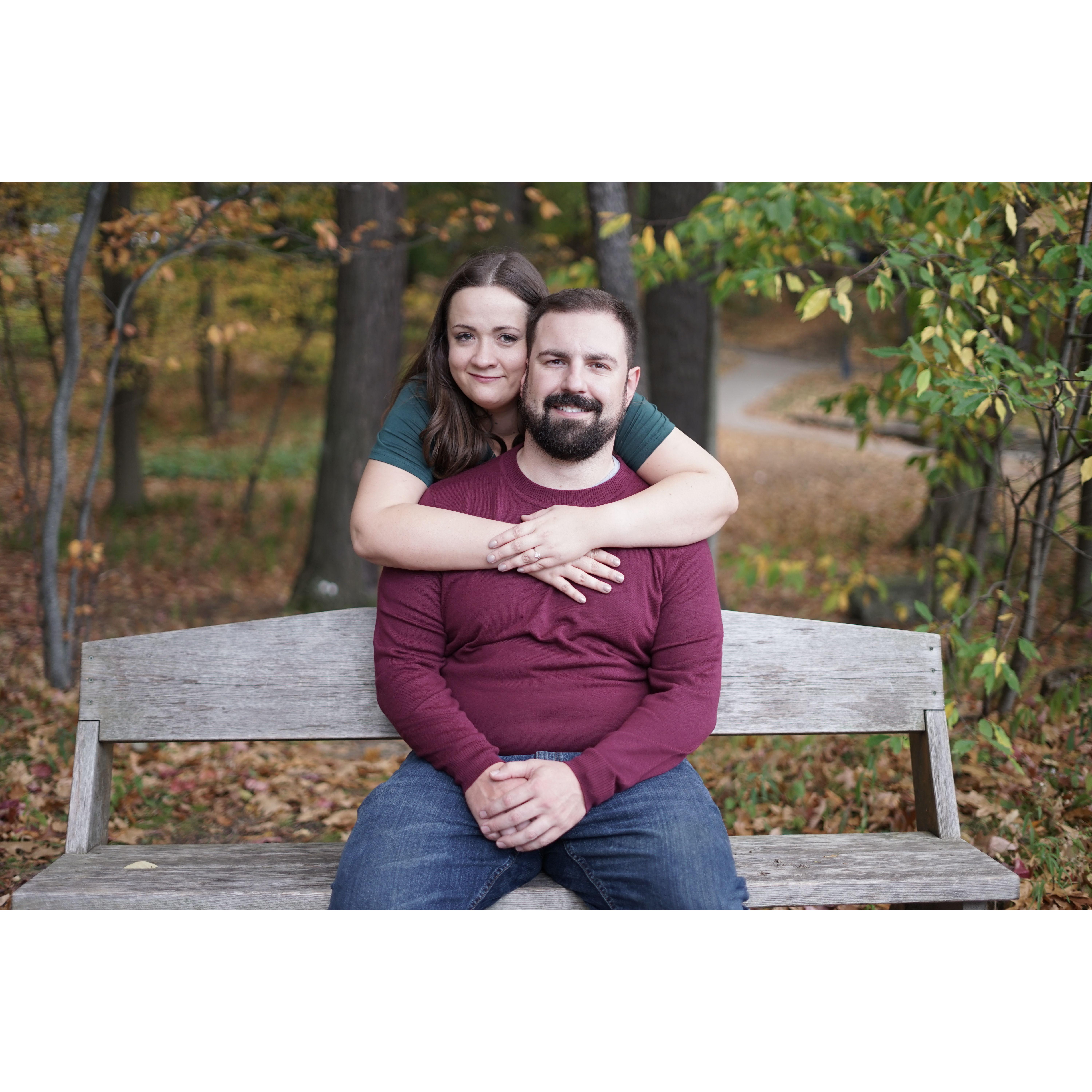 From our engagement shoot at Letchworth State Park.