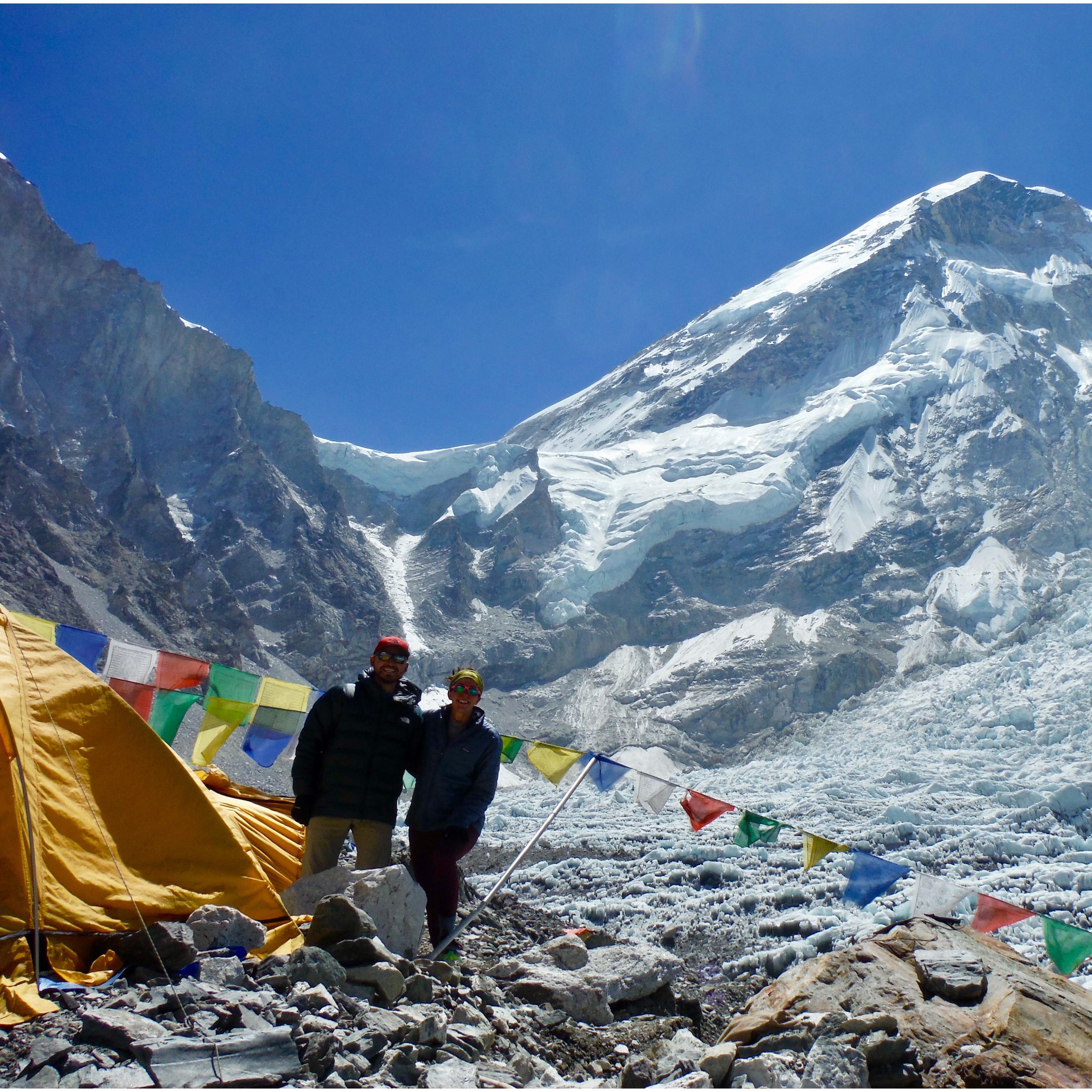 Eli's first marathon...down Everest (May 2019)