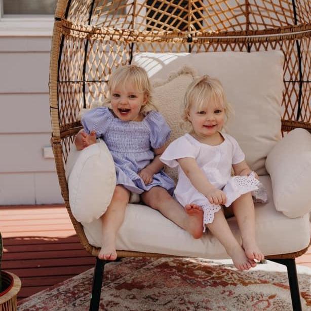 Our twin daughters; Harper Violet and Hazel Rose