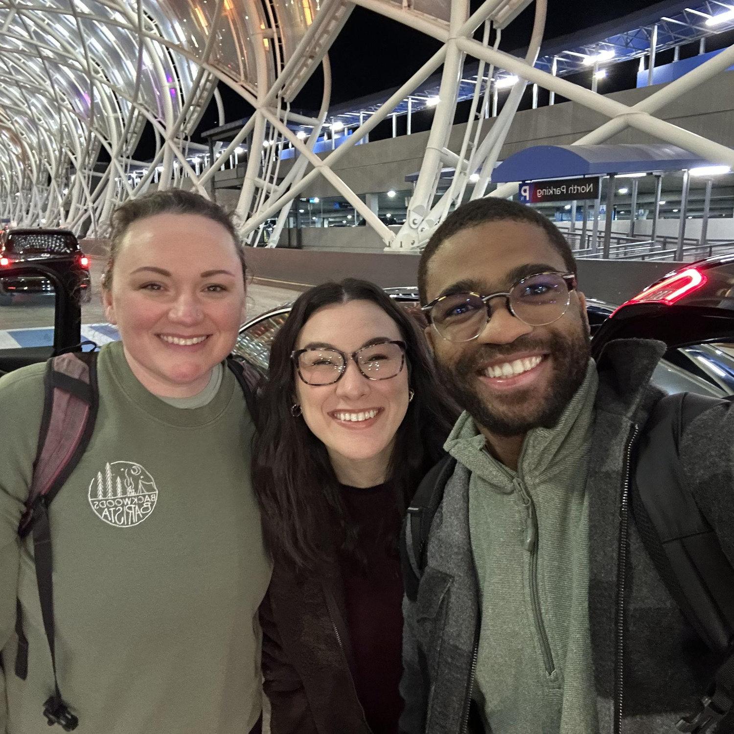 A very unexpected run in with Leah at the airport