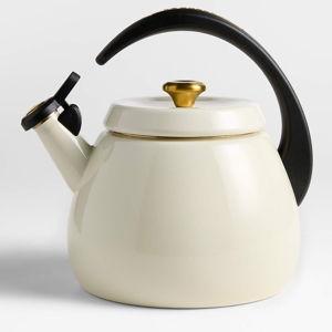 Le Creuset Signature Cloche 2.2-Qt. Thyme Whistling Tea Kettle CREAM