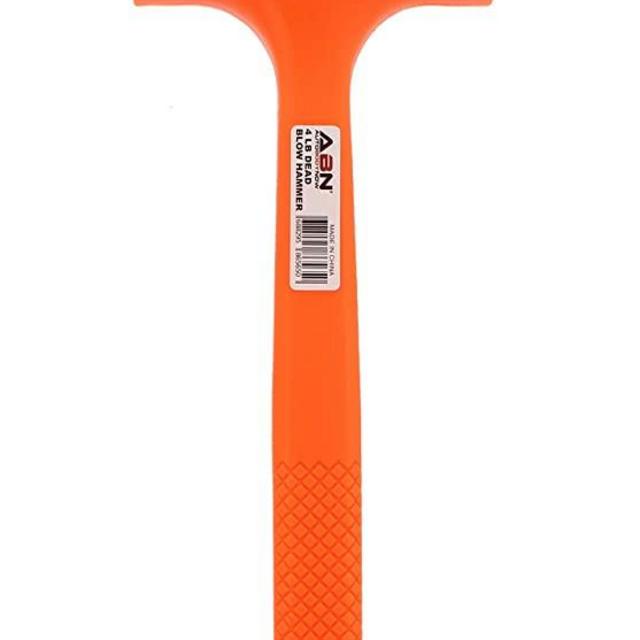ABN Dead Blow Hammer, 4 lb Pound – Unicast Mallet with Non-Marring Rubber Coating